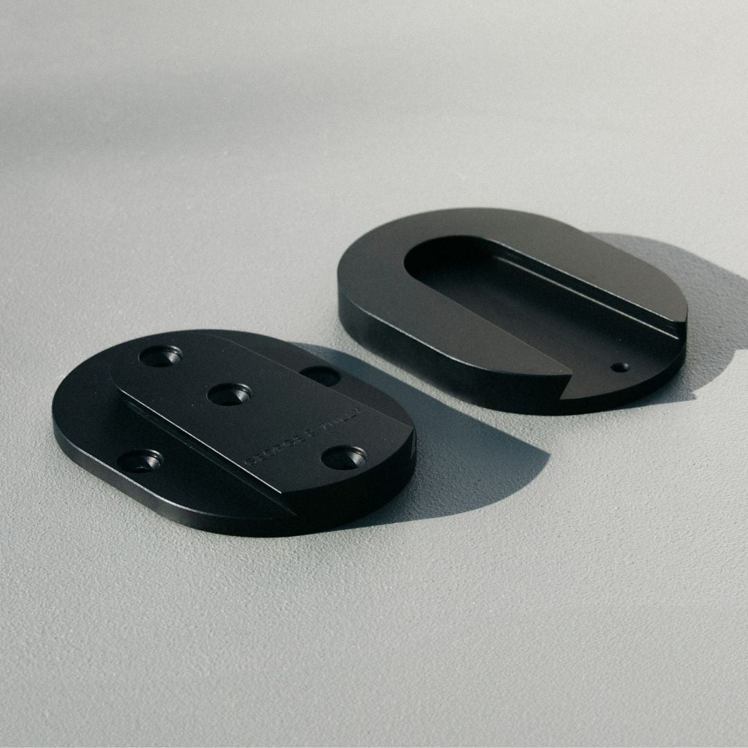 black wall mounted table bracket