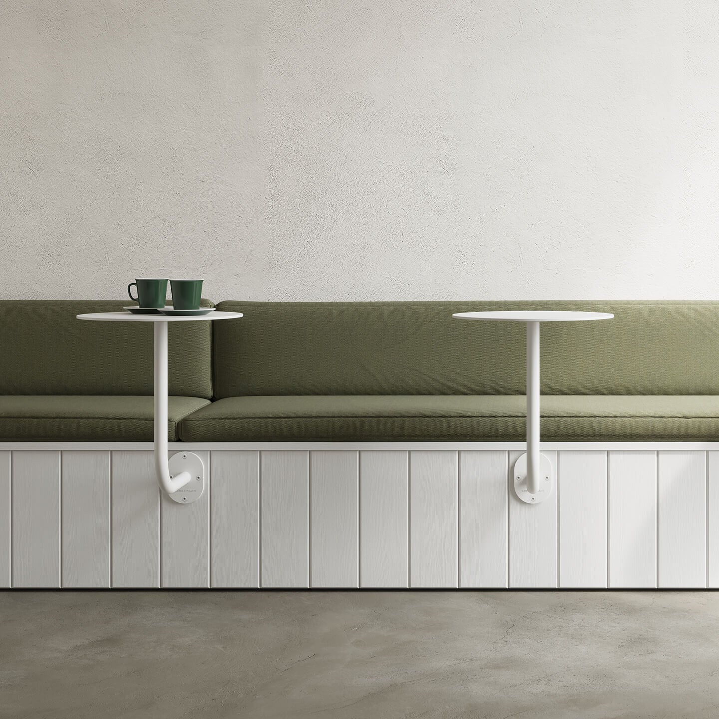 The Wall-Mounted Cafe Table, From Home to Cafe - George and Willy