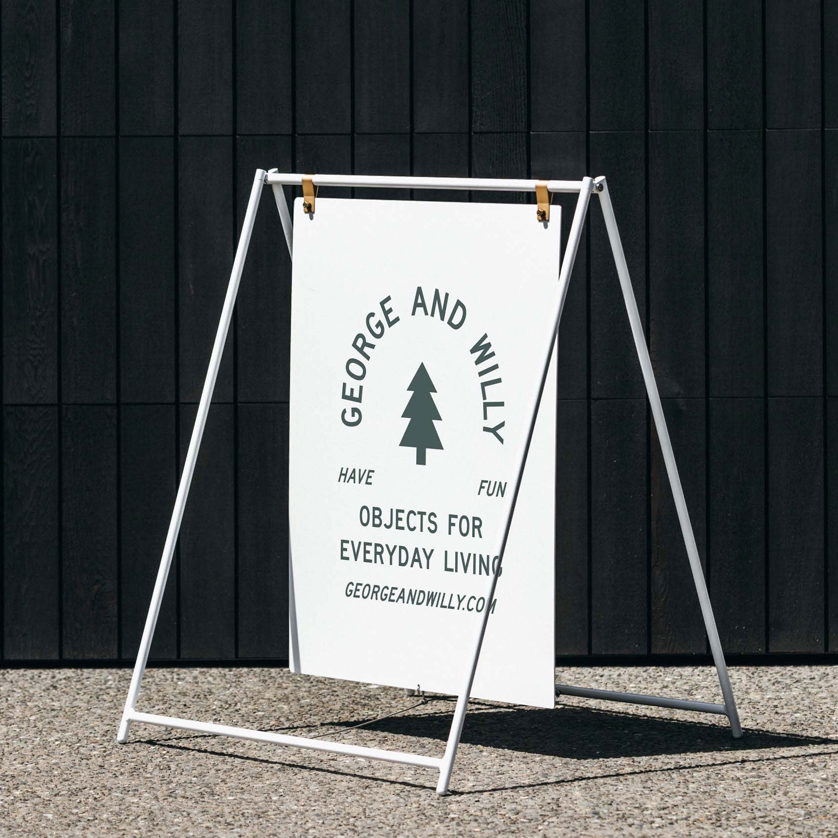 Sandwich Board Signs - George and Willy