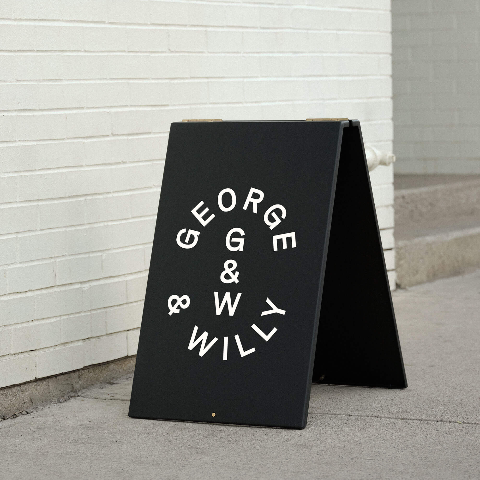 Chalkboard sandwich board sign