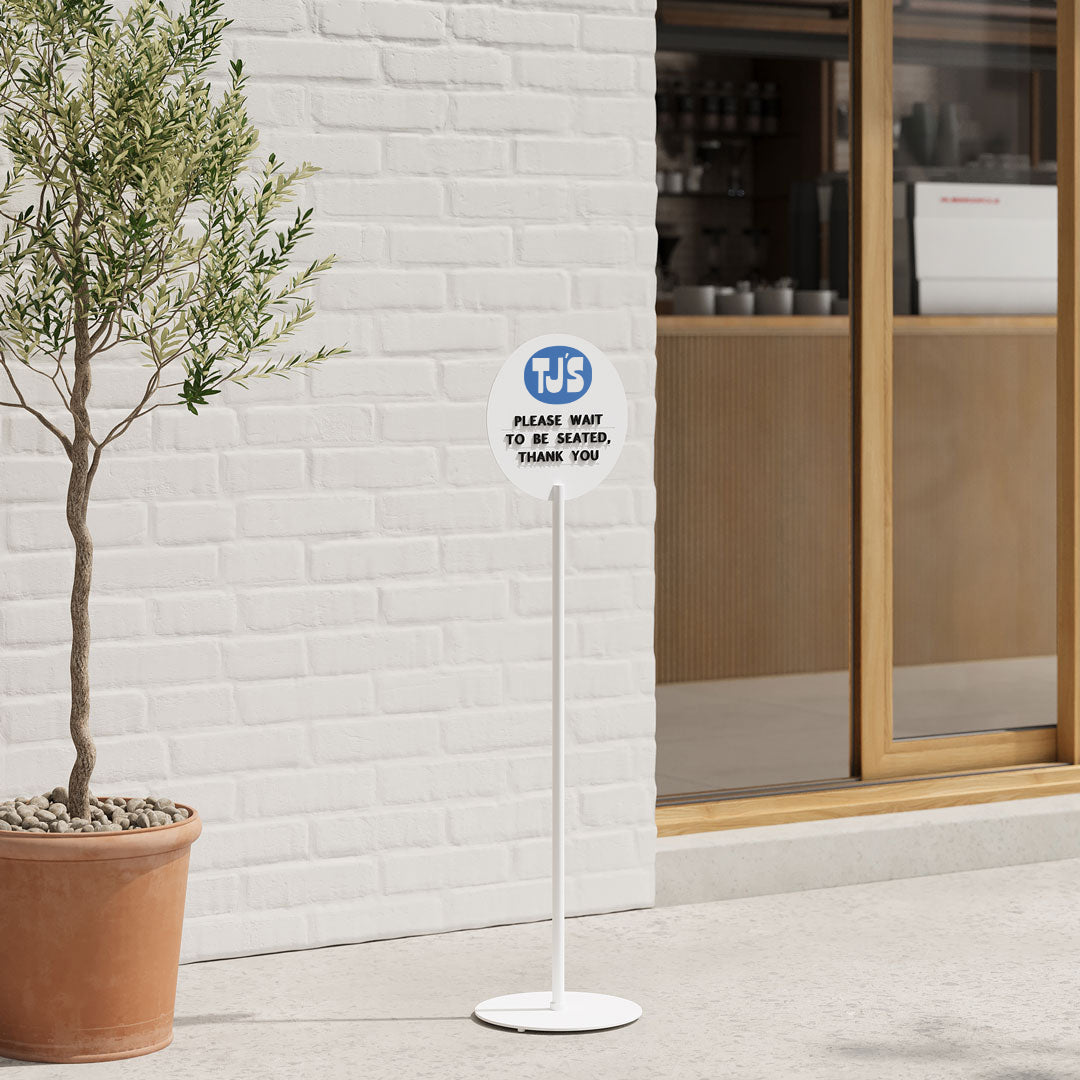 Standing Sign, Standing Sign Holder, Pedestal sign, free standing sign,