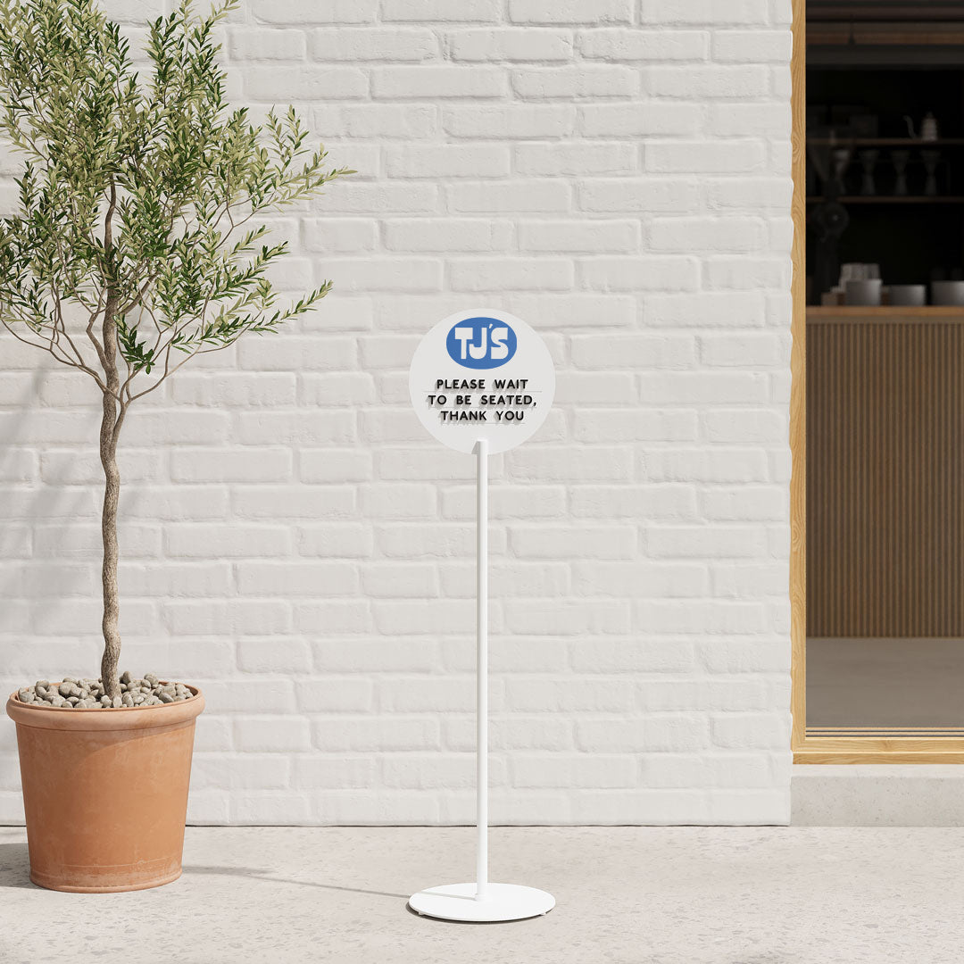 Standing Sign, Standing Sign Holder, Pedestal sign, free standing sign,