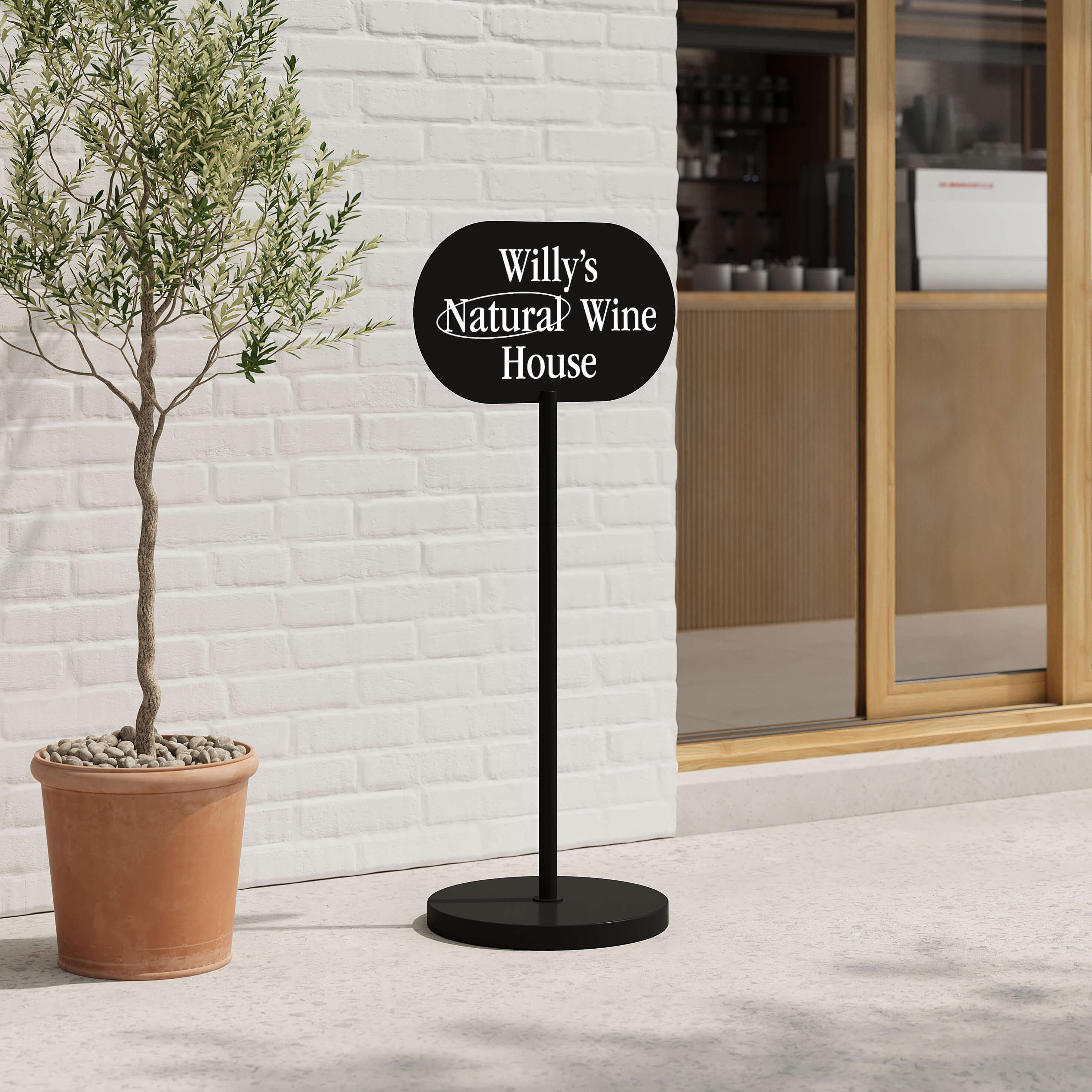 Standing Sign Holder, Free standing sign, Metal Sign Holder, Pedestal Sign