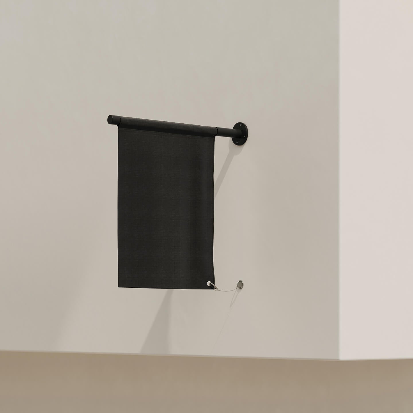 plain black canvas flag sign