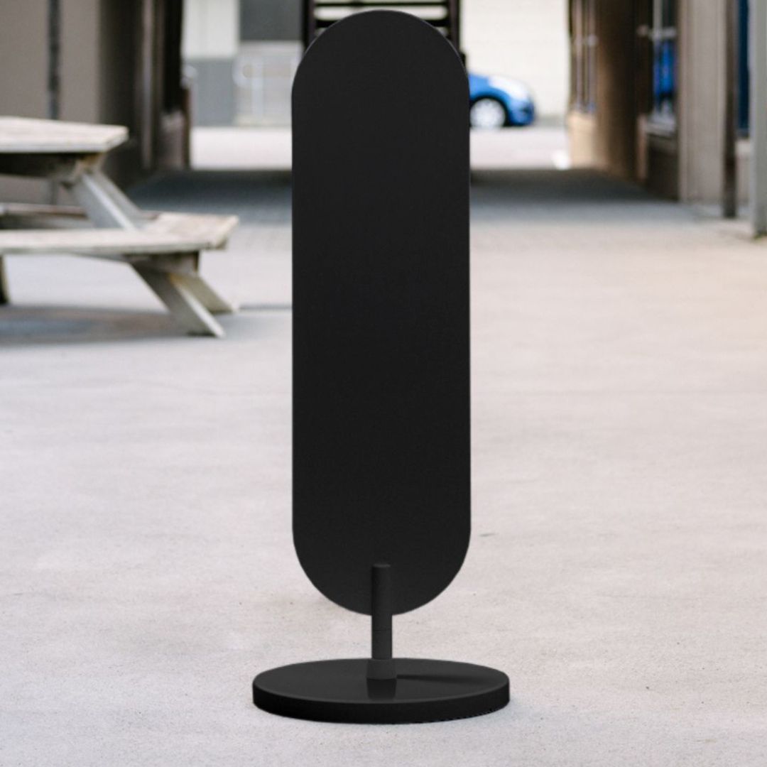 Large Standing Curve Sign - George and Willy