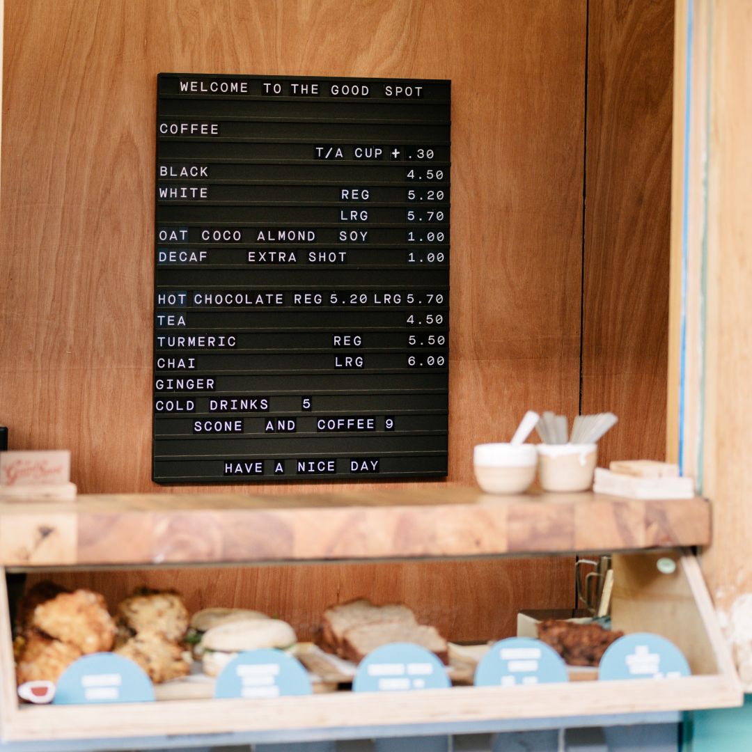 Menu Board - George and Willy