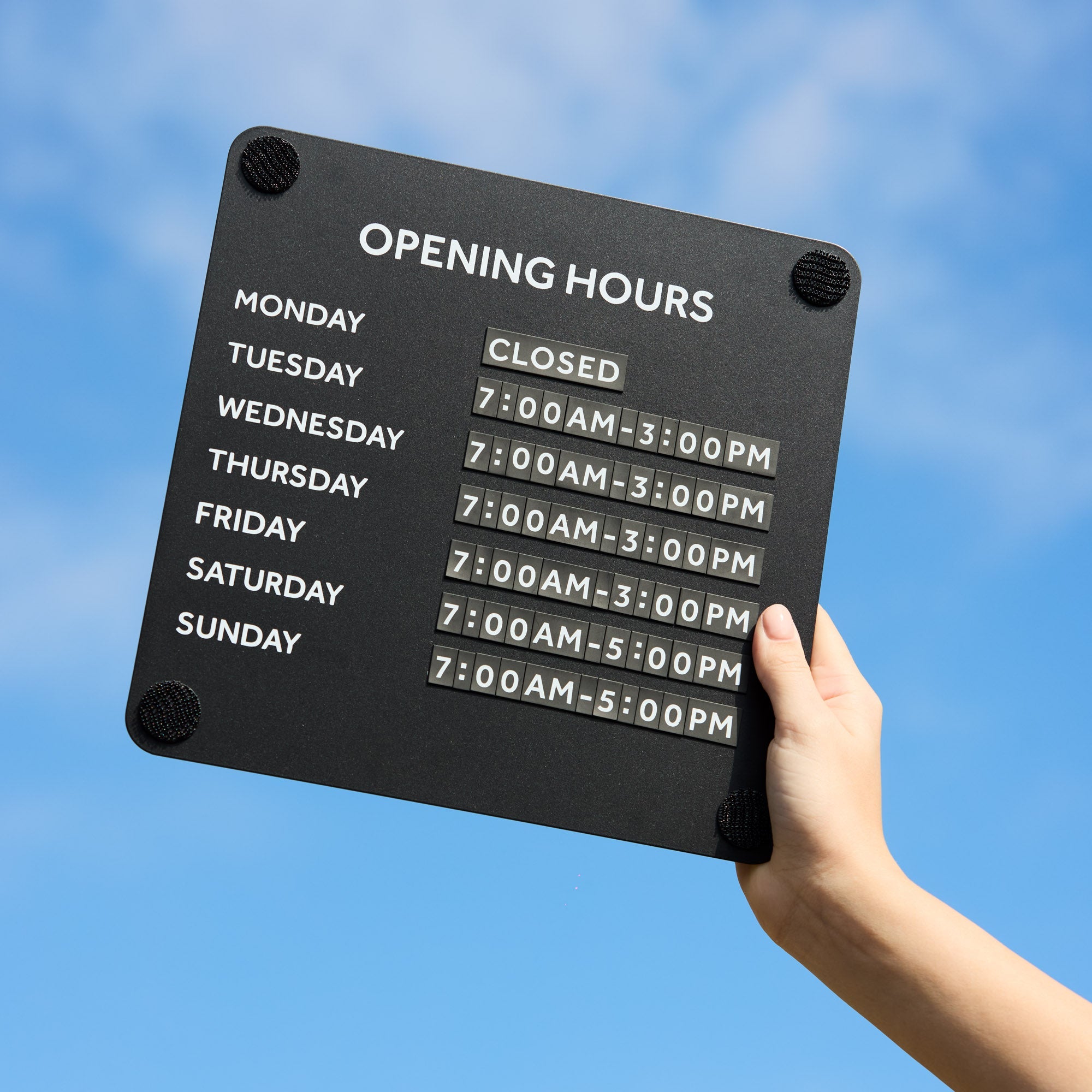 Opening Hours Sign - George and Willy