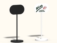 Standing Sign Holder, Free standing sign, Metal Sign Holder, Pedestal Sign, custom business sign