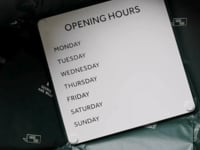 Opening Hours Sign, Shop Hours Sign, Store Hours Sign, Store Open Hours Sign , Opening Time Sign