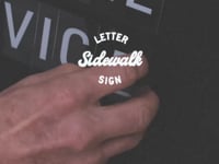 video of assembling the letter sidewalk sign