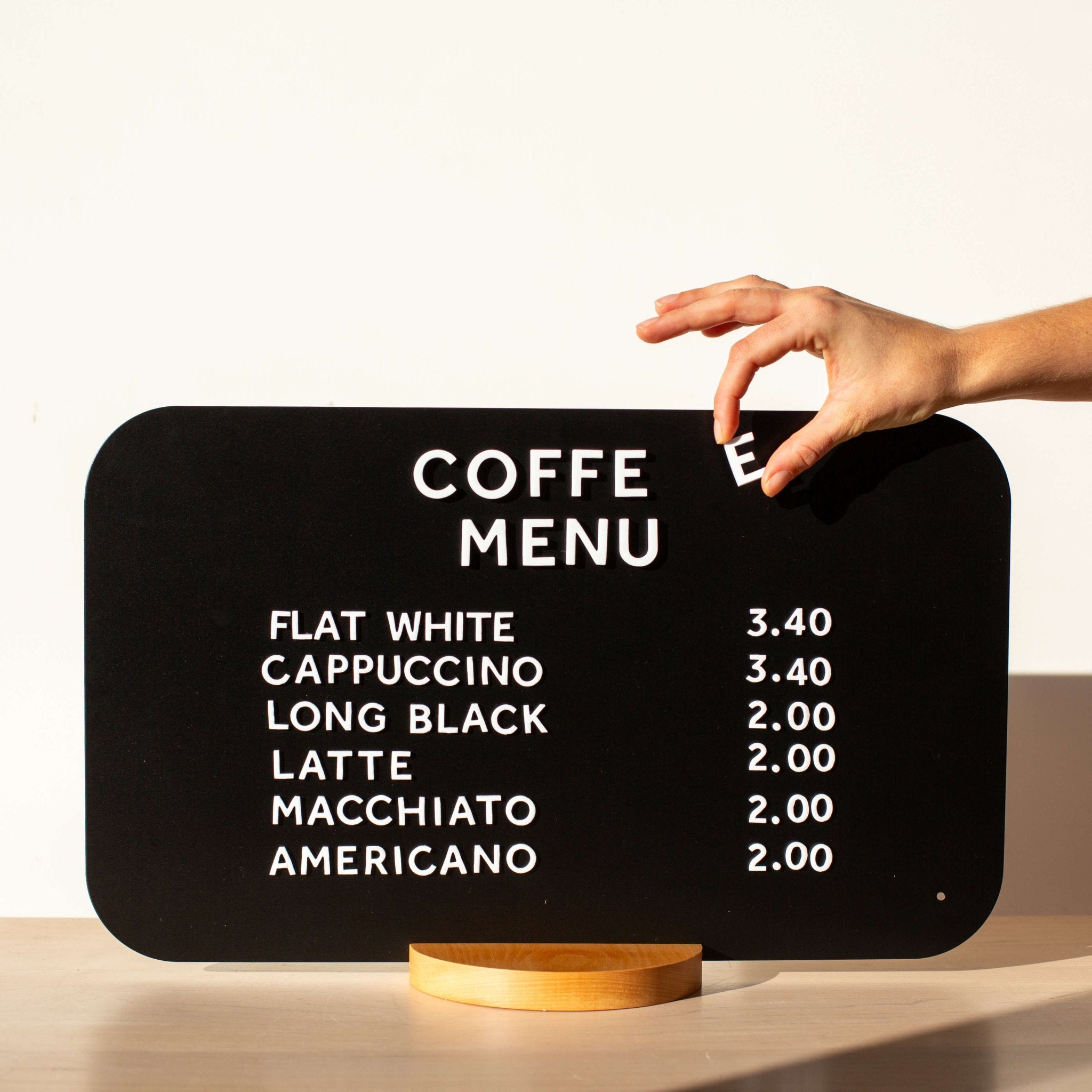 Rectangle Tabletop Sign - George and Willy