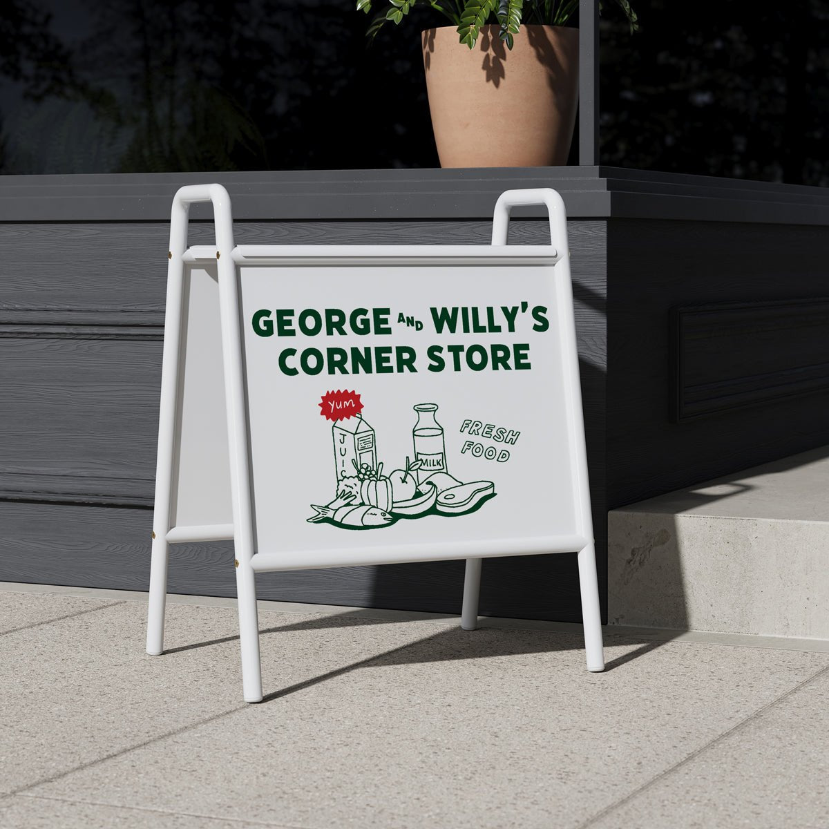 Storefront Sign - George and Willy