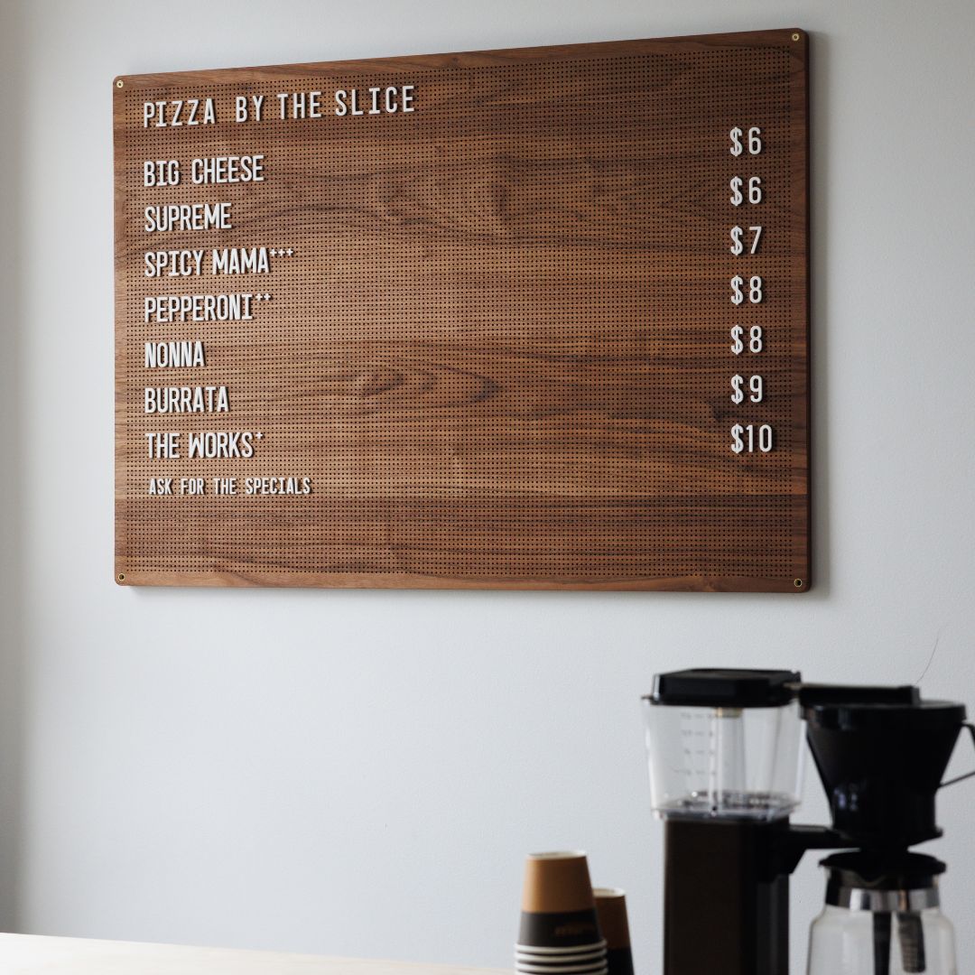 Wooden Peg Letter Board - George and Willy